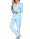 Women's Long Sleeve -Blue Comfortable Pajama set