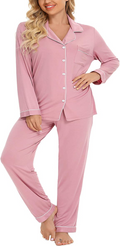 Long Sleeve Comfortable Pink Pajama