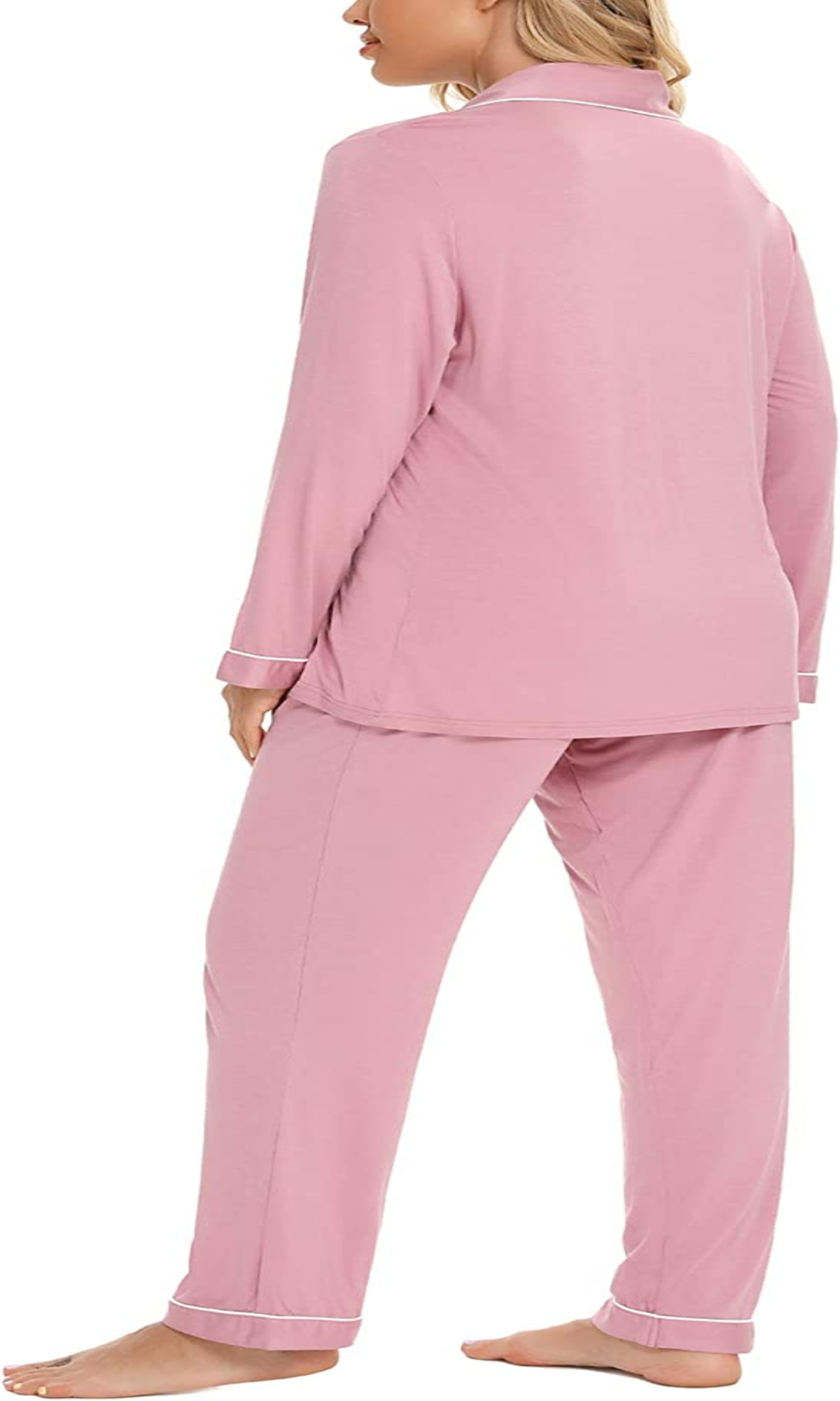 Long Sleeve Comfortable Pink Pajama