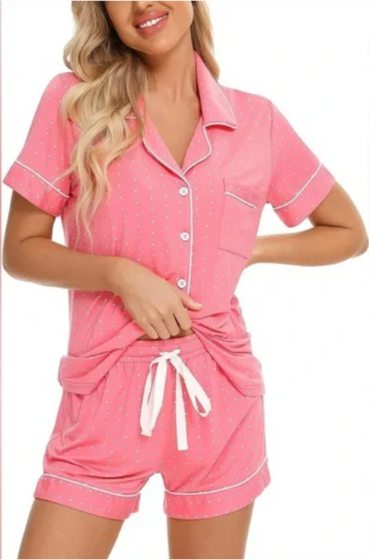 Women's cotton pajama Short sleeve Set - PJS&ME!