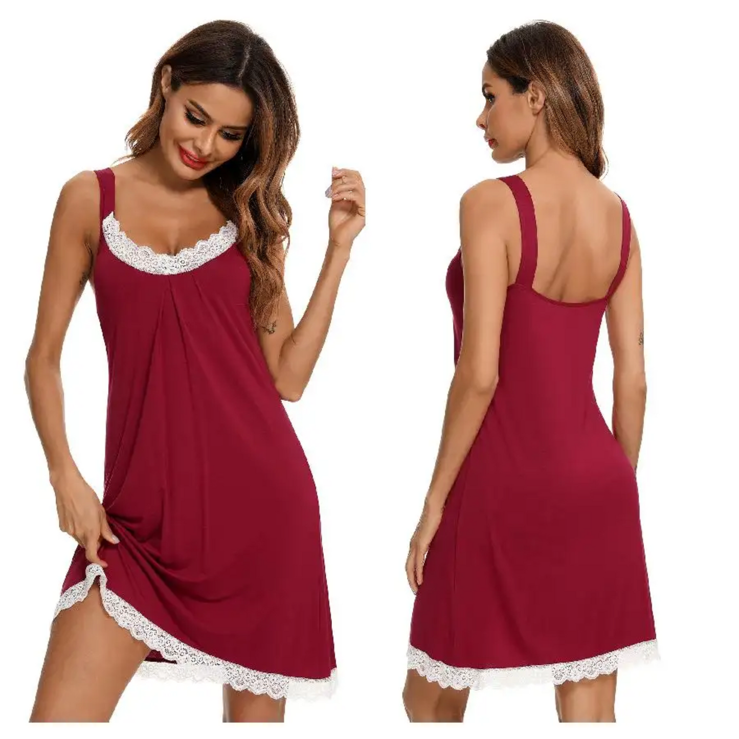 Women's Cotton Short Night Gown/Night dress - PJS&ME!