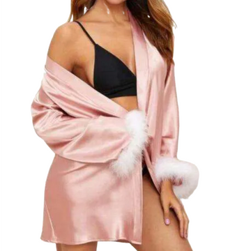 Short Satin Robe - PJS&ME!