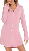 Womens cotton Pink nightgown - PJS&ME!